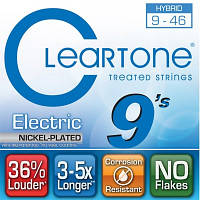 Струны с покрытием для электрогитары Cleartone 9419 ELECTRIC NICKEL-PLATED HYBRID 09-46