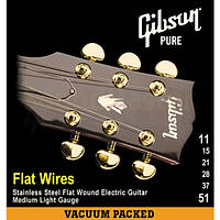 Струны для электрогитары Gibson Flatwires Stainless Steel Flatwound