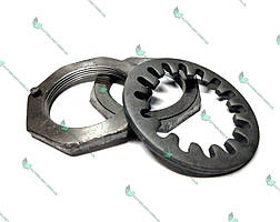 Гайка маточини задн. Газель компл. (гайка 2шт+шайба 1шт) (Авто Престиж) 3302-2401055/54/50