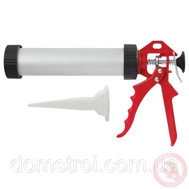 Пістолет для видавлювання силікону 225 мм INTERTOOL HT-0025