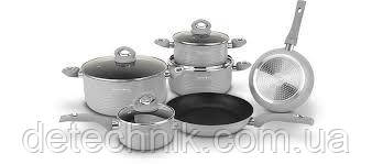Набір каструль Royalty Line RL-FM10L Silver 10 pcs, фото 1