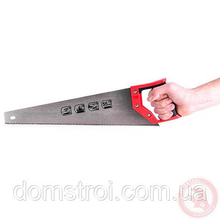 Ножівка для дерева з гартованим зубом 450 мм, 55 HRC INTERTOOL HT-3102, фото 2