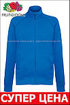 Чоловіча кофта на блискавці синя легка Fruit of the Loom, S, фото 6
