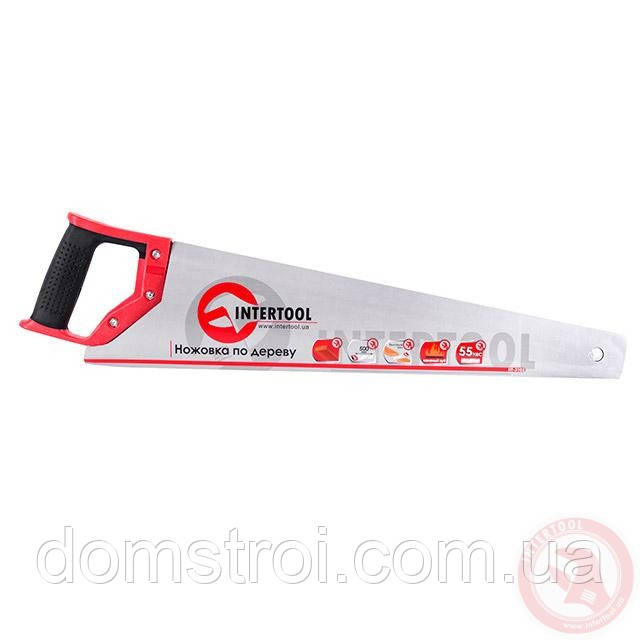 Ножівка для дерева з гартованим зубом 500 мм, 55 HRC INTERTOOL HT-3103