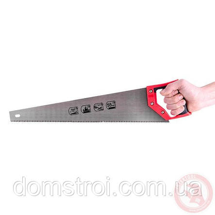 Ножівка для дерева з гартованим зубом 500 мм, 55 HRC INTERTOOL HT-3103, фото 2