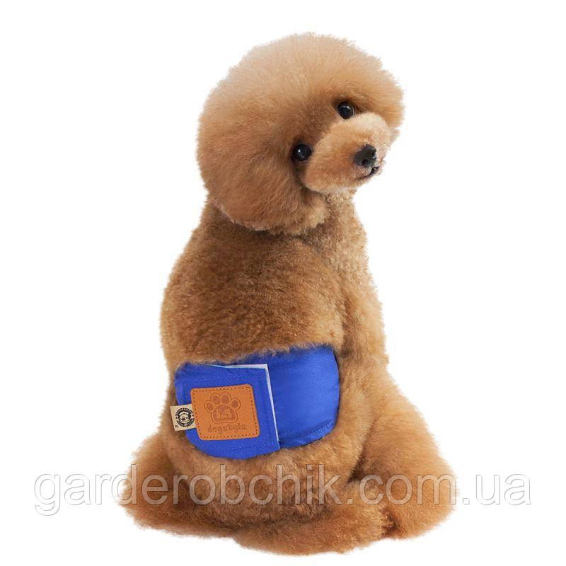 Труси, пояс гігієнічний для кобаля " Dog Style". Труси для собак M, Жовтогарячий