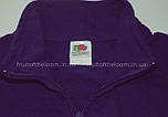 Чоловіча кофта на блискавці фіолетова легка Fruit of the Loom, XL, фото 2