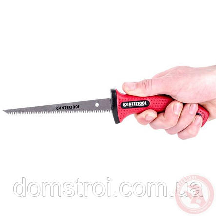 Ножівка для гіпсокартонних плит 150 мм, 7 зуб.x1" INTERTOOL HT-3121, фото 2