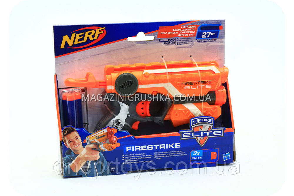 Бластер Nerf Фаєр страйк 53378 з поролоновими кулями