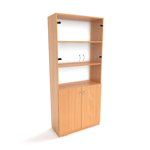 Офисный шкаф для документов со стеклом ШД-4 от производителя, цена 4450 ...