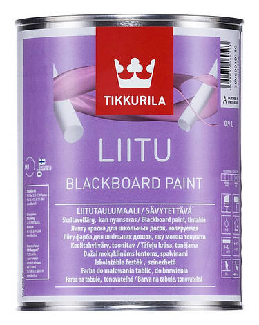 Грифельна фарба Tikkurila Liitu База А, База C (Тіккуріла Ліїту), коларована, 0,9 л, фото 1