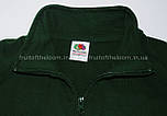 Чоловіча кофта на блискавці зелена легка (темно-зелений) Fruit of the Loom, XL, фото 2