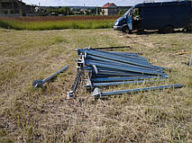 Выгрузка на объекте винтовых свай!