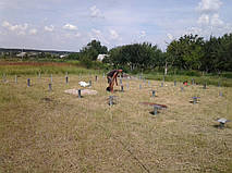 Установка оголовков на винтовые сваи!