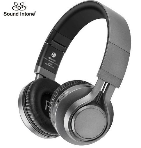 Бездротові Bluetooth-навушники Sound Intone BT-08, чорні