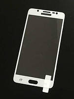 Захисне біле протиударне скло на весь екран King Fire для Samsung J3 2017 / J330