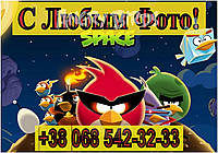 Магнит на холодильник виниловый. ANGRY BIRDS 4