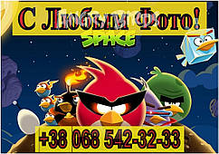 Магніт на холодильник вініловий. ANGRY BIRDS 4