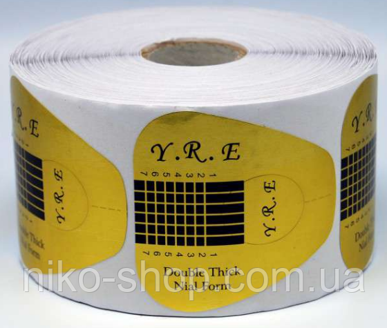 Форми YRE золото широкі, 500 шт, фото 1