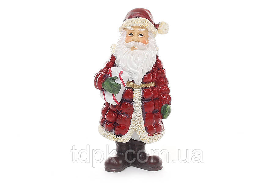 Статуетка декоративна новорічна "Санта Клаус" 11 см., фото 1