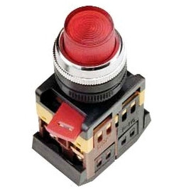 Кнопка ABLFP-22 червоний d22мм неон/240В 1з+1р ІЕК