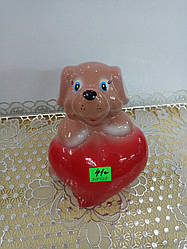 Скарбничка собака із серцем