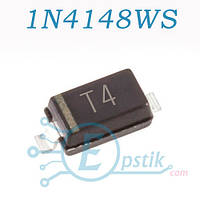 1N4148WS, (T4), быстрый диод, 0.15A 100V, SOD323