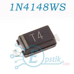 1N4148WS, (T4), швидкий діод, 0.15 A 100V, SOD323