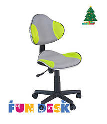Дитяче комп'ютерне крісло FunDesk LST3 Green Grey