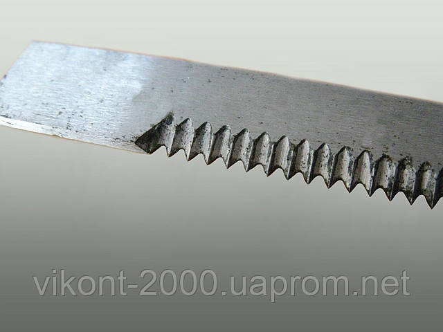 Ножі відсікальні зубчасті 260х16х1,8 мм для фасувально-паковних автоматів «МДУ-Нотіс-01»