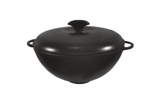 Чугунная кастрюля с крышкой WOK эмалированная (d=340 мм, h=155 мм, V=8 л) ЭМ