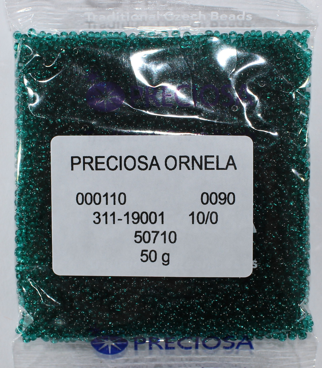 Бісер 10/0, No50710 ксмарагдовий (пач.50 грамів)