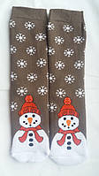 Мужские рождественские носки на подарок махровые теплые на новый год