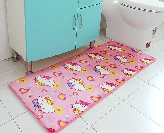 Флісовий килимок «Hello Kitty» 50×80 см рожевий