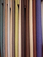 Однотонна шторна тканина льон/SOFT, різні кольори