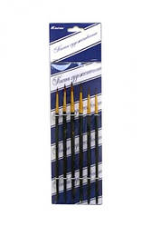 Набір пензлів нейлон + поні 1974-6 (6 шт.)