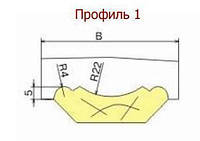 Фреза для изготовления реечного плинтуса (Профиль 1-50)