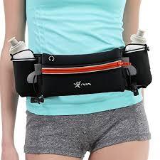 Пояс для бігу IVIM з світловідбиваючої стрічкою та 2-ма пляшками води.