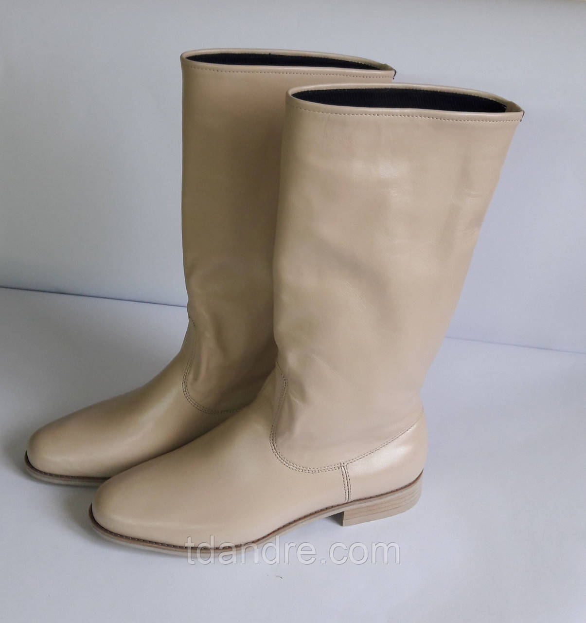 Чоботи сценічні чоловічі бежеві, фото 1
