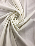 Тканина-французький трикотаж (ш 150 см) колір Білий, фото 3