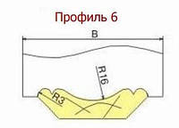 Фреза для изготовления реечного плинтуса (Профиль 6-50)