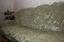 Версаче 210*240 дивандеки гобеленові на великі ліжка (оливковий)