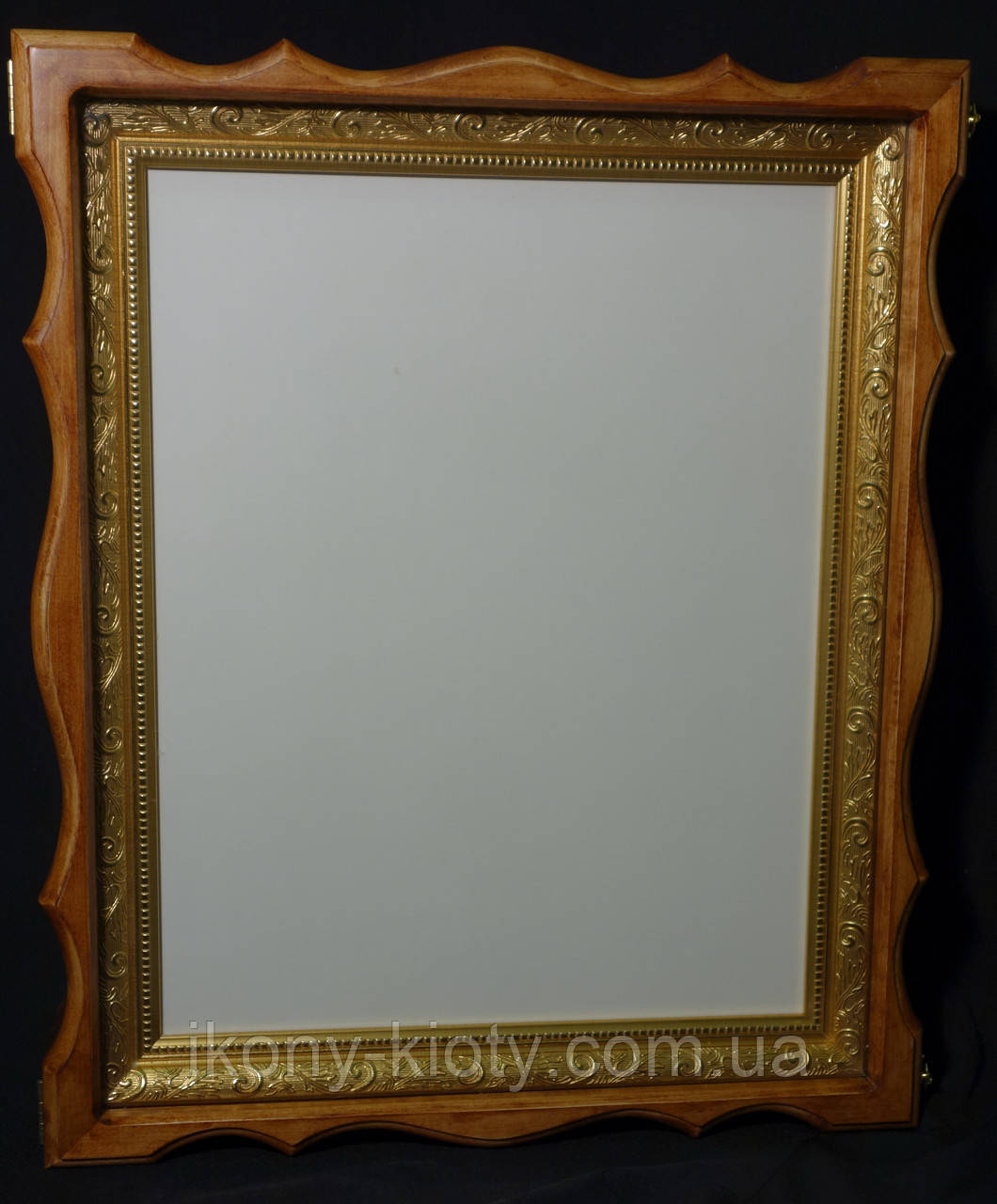 Кіот з вільхи з пластиковим багетом і залевкашенная липова дощечка., фото 1