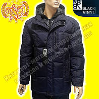 Тёплый пуховик мужской Black Vinyl 500 Navy