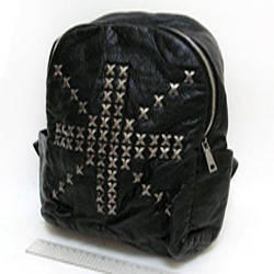 Ранець шкір.зам "Британський хрест" із заклепками (29*25*14 см.)