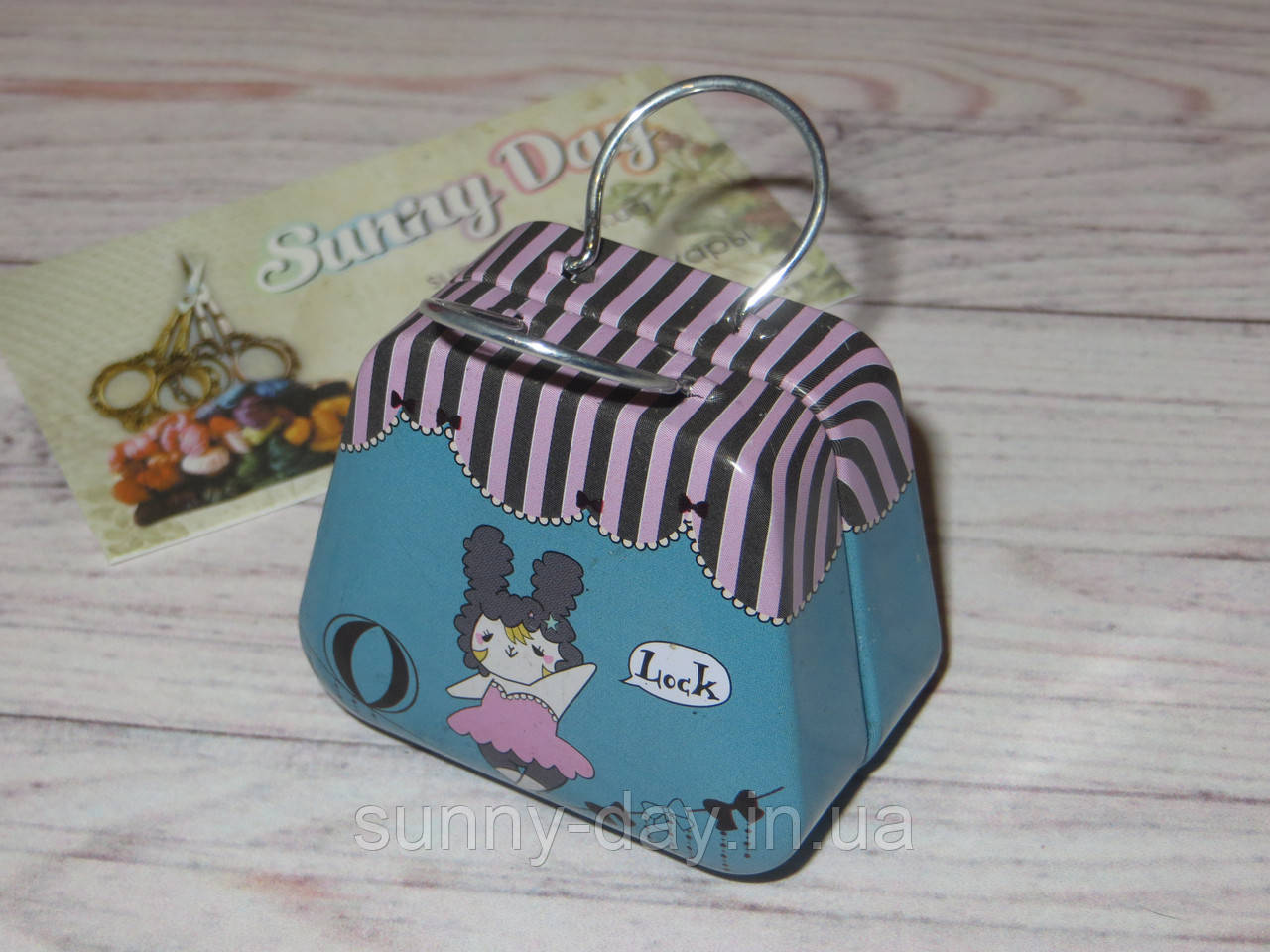 Коробочка для дрібниць (гольниця) — валізка, принт No15, фото 1