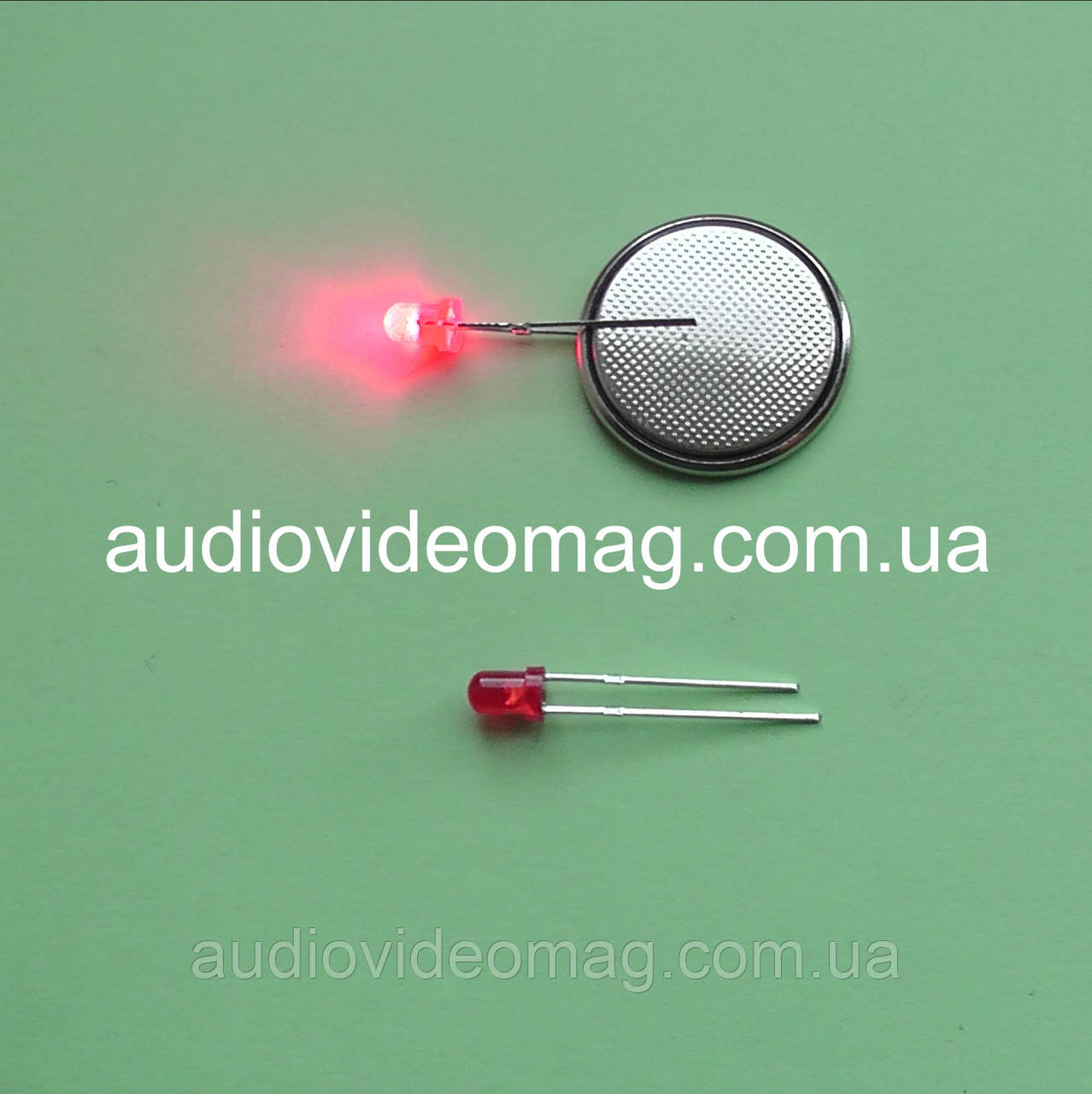 Світлодіод 3V 3 мм, матовий, колір червоний, фото 1