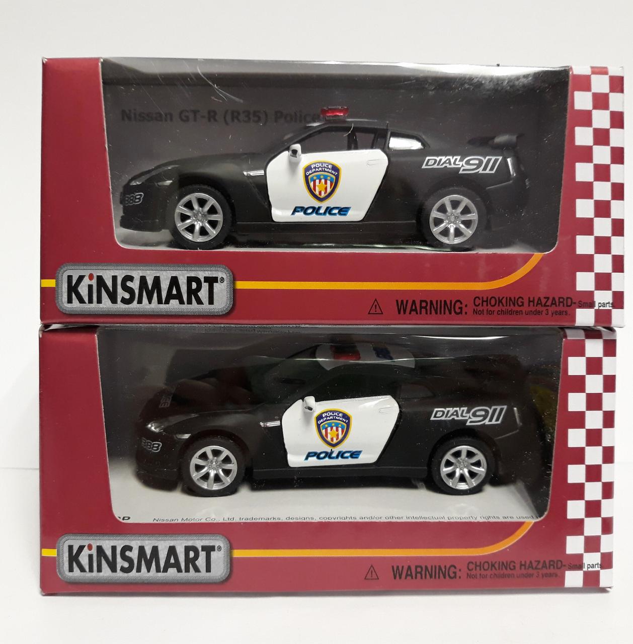 Машина Автомодель металева 1:32 Nissan GT-R R35 Police KT5340WP Kinsmart Китай
