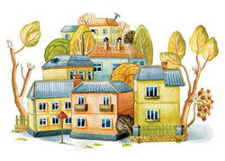 Листівка «Містечко»