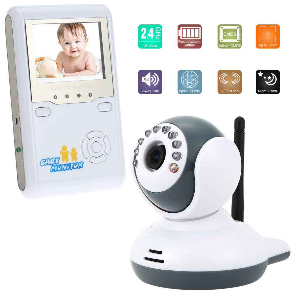  Відеоняня Baby Monitor з акумуляторами в обох блоках + AV вихід ТВ